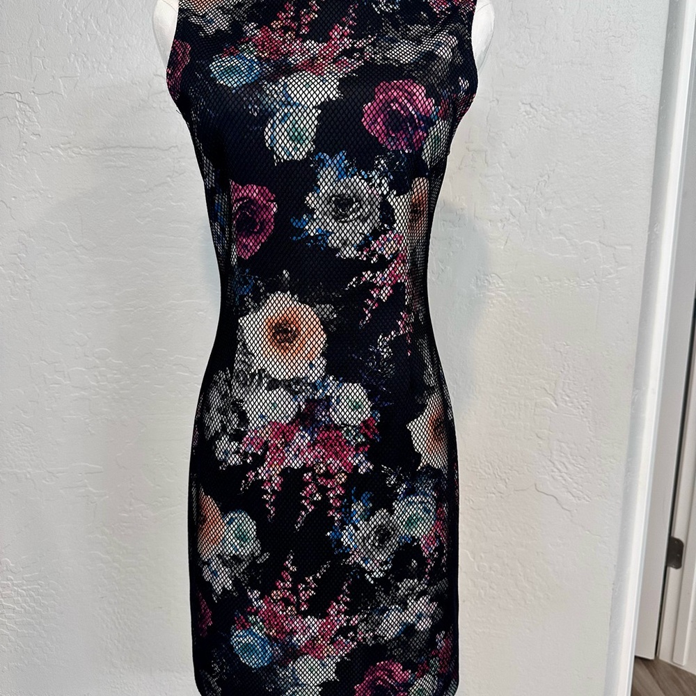 Saks Fifth Avenue Red Floral Sleeveless Dress - Black and Multicolor Floral NWT